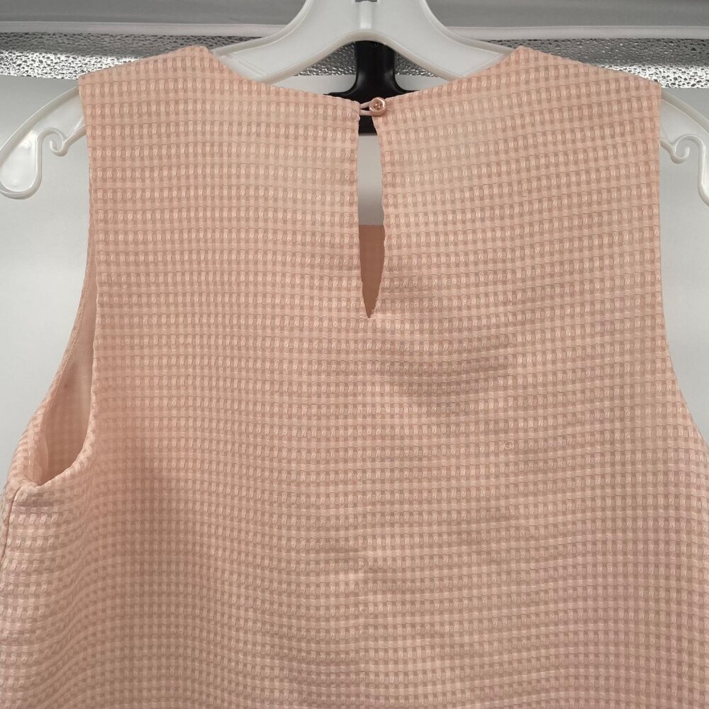 Elodie Womens Textured Sleeveless Top Mixed Media Peach Size Medium - Picture 6 of 9